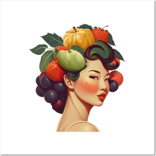 Fruitful Asian Woman Posters and Art